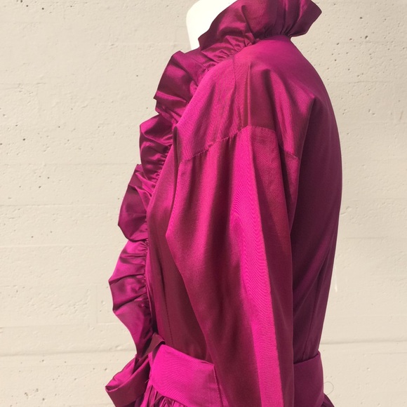 Catherine Regehr Silk Taffeta Retro Cocktail Dress - Picture 10 of 14